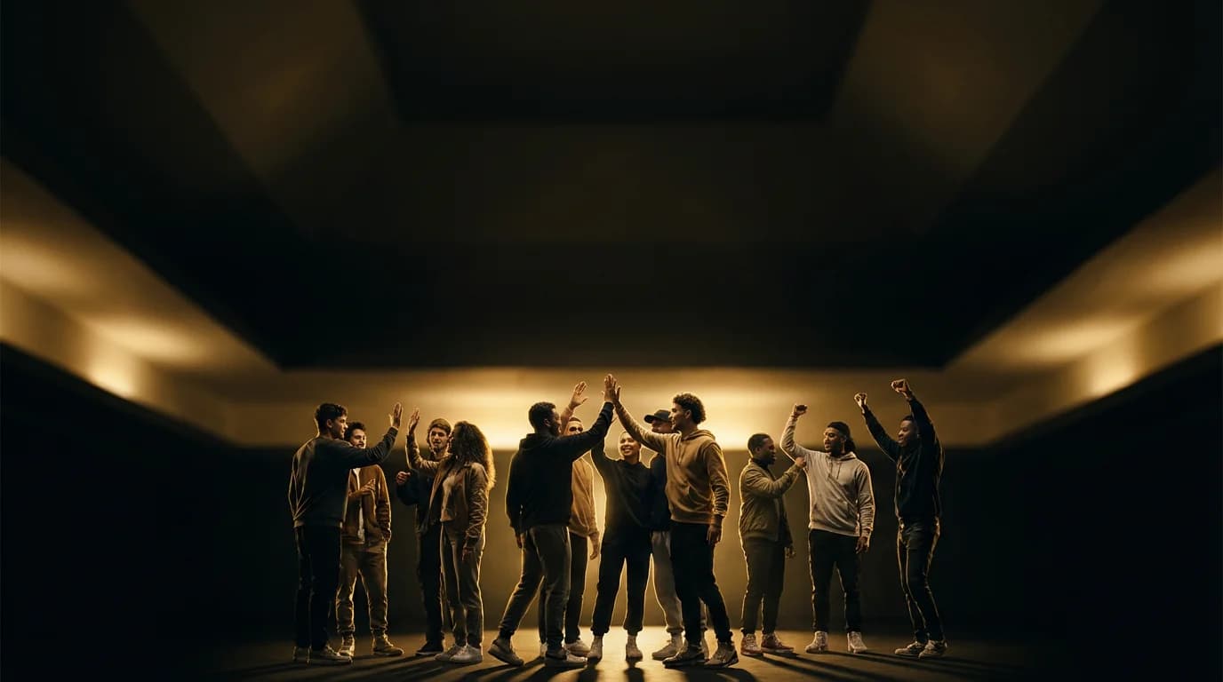 Équipe célébrant une session LAPTIME